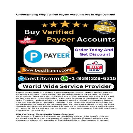 How to Good 40 Site Buy Verified Payeer Account....docx