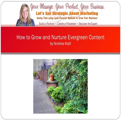 How to Grow and Nurture Evergreen Content