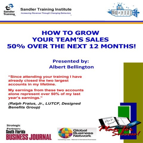 How To Grow Your Teams Sales 50% In 2010   Linked In