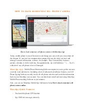 How to hack someones cell phone camera