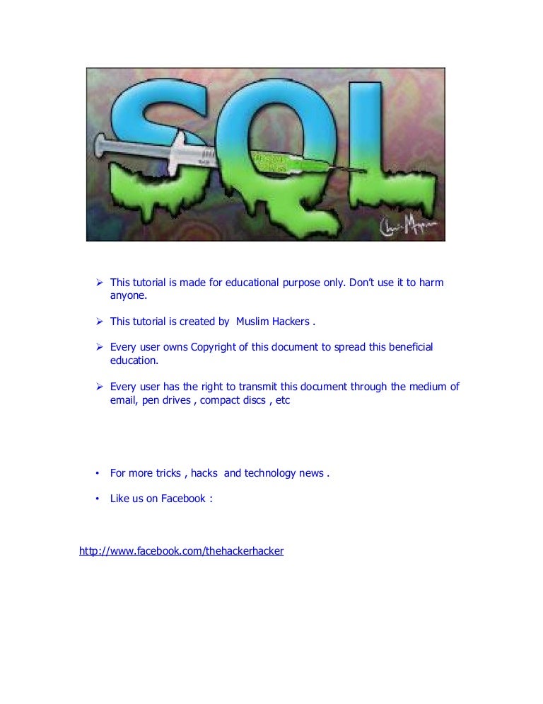 sql injection tool hack