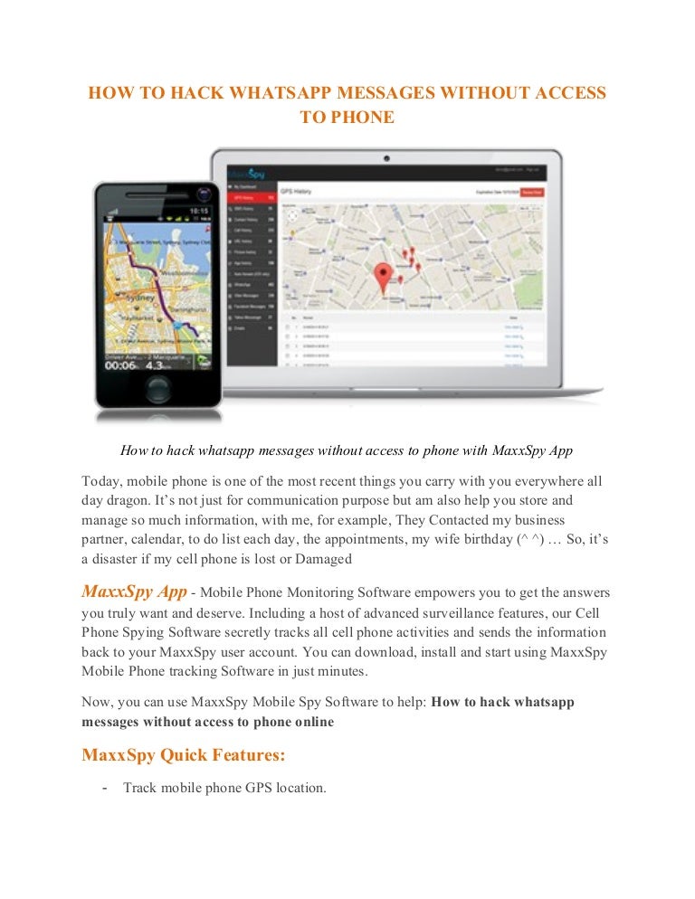 How to hack whatsapp messages without access to phone