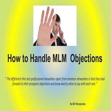 How to Handle MLM  Objections