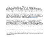 How to Handle a Flirting Woman.pdf