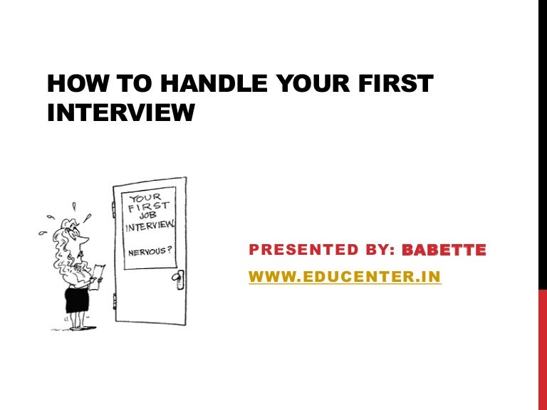 how to handle an interview