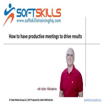 How to have productive meetings to drive results