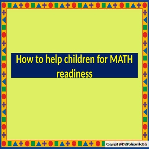 How to help children for Maths readiness.pptx