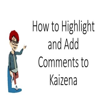 How to highlight in kaizena