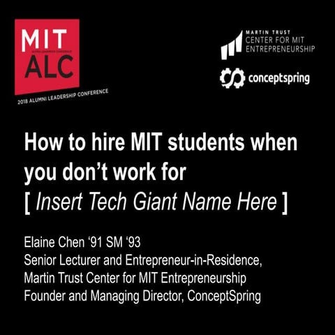 How to hire mit students