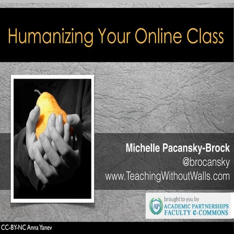 Humanizing Your Online Class