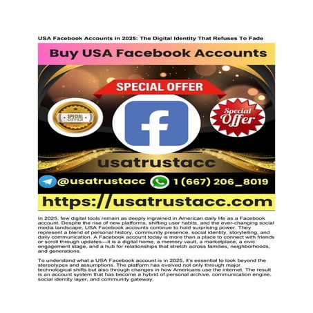 How to I buy USA Facebook accounts ....docx
