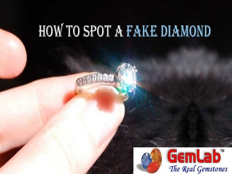 How to identify a fake diamond