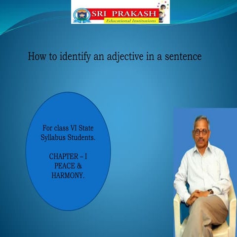 How to identify an adjective
