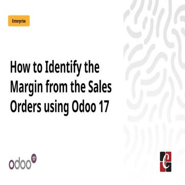 How to Identify the Margin from the Sales Orders using Odoo 17