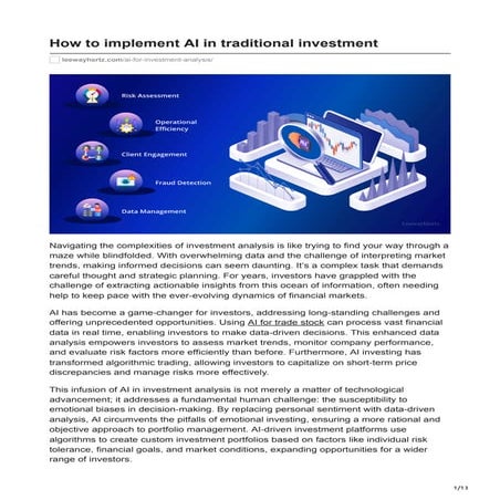 How to implement AI in traditional investment.pdf