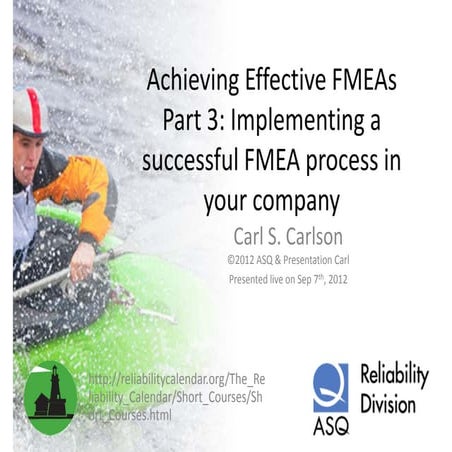 How to implement an effective fmea process