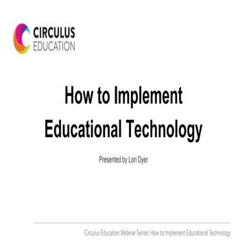 How to Implement Educational Technology 