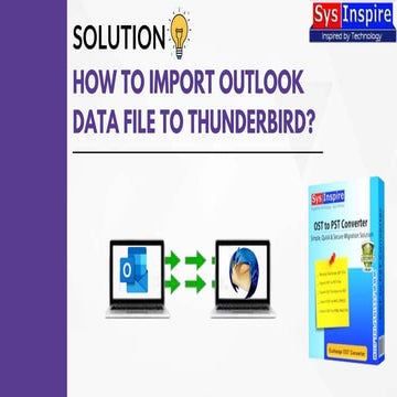 How to Import Outlook Data file to Thunderbird?