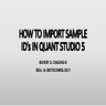 How to Import Sample Id's in Quant Studio 5