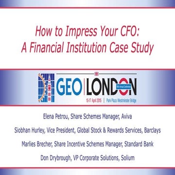 How to Impress Your CFO: A Financial Institution Case Study