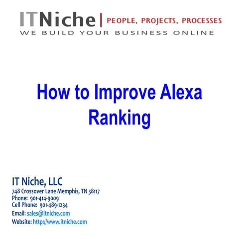 How to improve alexa ranking