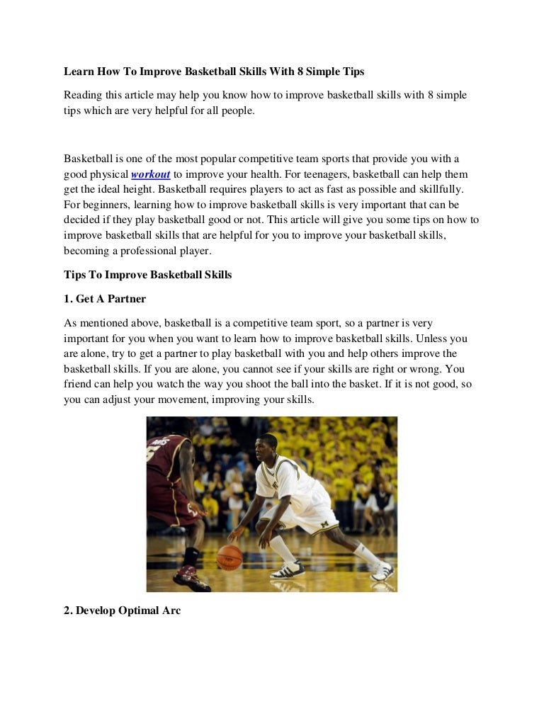 Learn How To Improve Basketball Skills With 8 Simple Tips