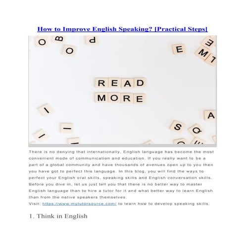 How to improve english speaking.docx