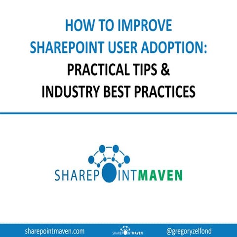 How to Improve SharePoint User Adoption