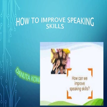 How to improve speaking skills
