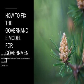 How to improve the Governance Model for the Public Sector - June 2023.pptx