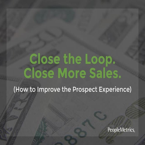 How to Improve the Prospect Experience @PeopleMetrics