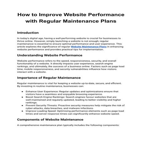 How to Improve Website Performance with Regular Maintenance Plans.pdf