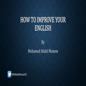 How to improve your English for non-English speakers