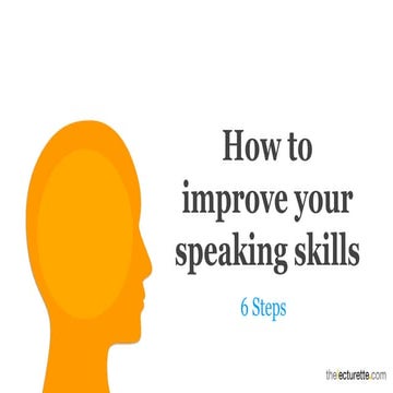 How to improve your speaking skills