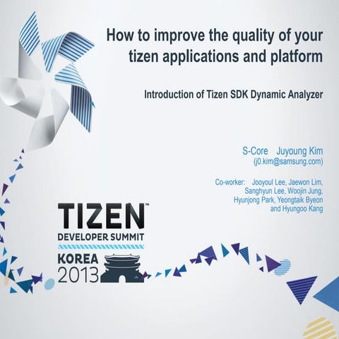 How to improve your Tizen native program