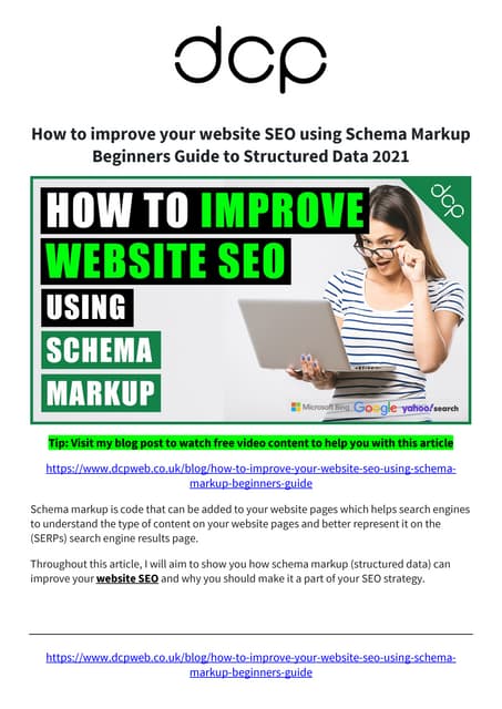 How to improve your website seo using schema markup   beginners guide