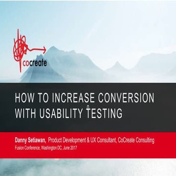 How to increase conversion with usability testing