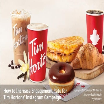 Boosting Tim Hortons Instagram Engagement Using Scientific Marketing ...