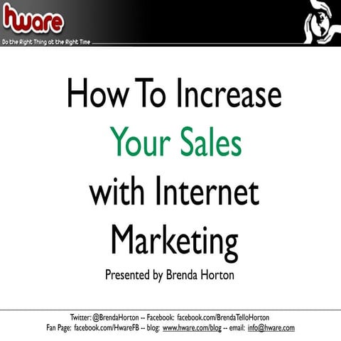How To Increase Sales With Internet Marketing