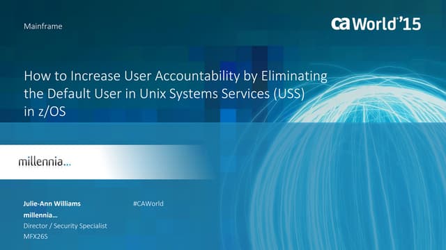 How to Increase User Accountability by Eliminating the Default User in Unix S...