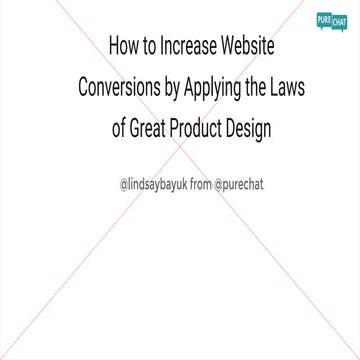How to increase website conversions by applying the laws of great product design