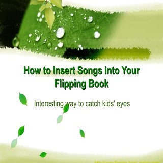 How to insert songs into your flipp...