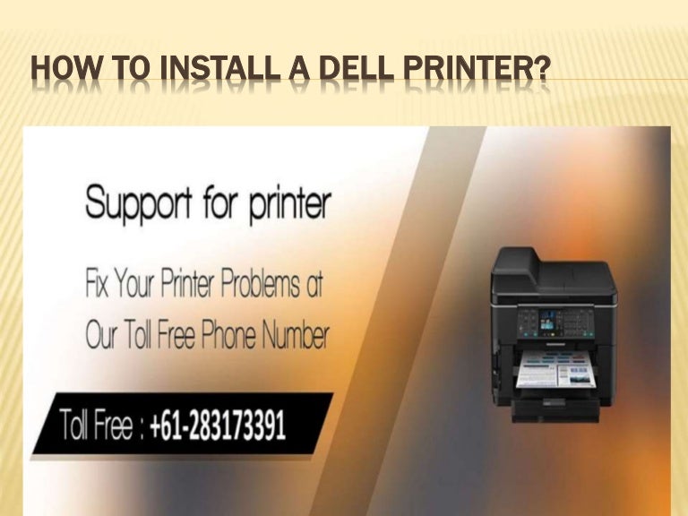 How to install a dell printer?