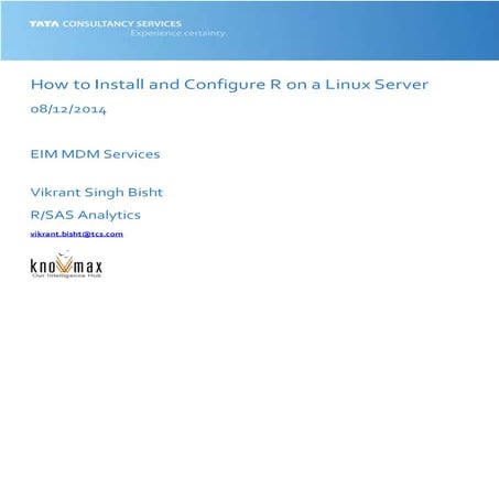 How to install_and_configure_r_on_a_linux_server