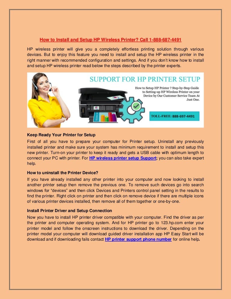 installing hp wireless printer