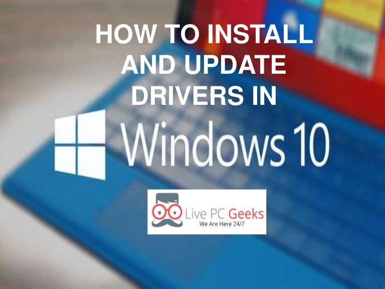 How to install and update drivers in windows 10