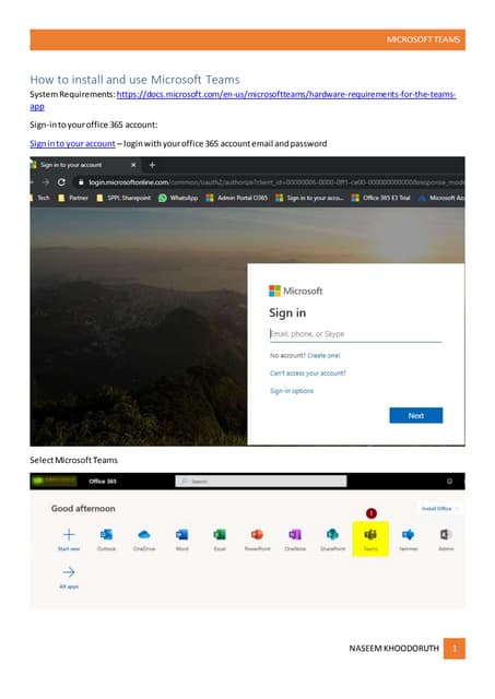 How to install and use microsoft teams for beginners