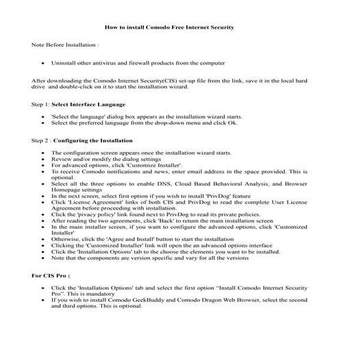 How to install_comodo_free_internet_security