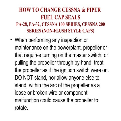 How to install fuel cap seals