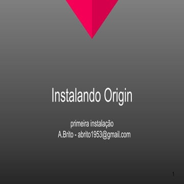 How to install origin | PPTX